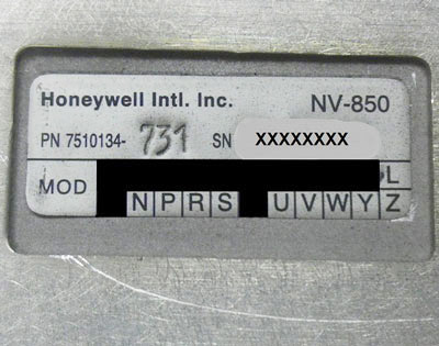 NV-850 module data tag mod status
