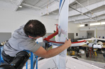Conducting rudder travel checks