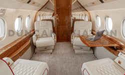 Warm honey toned woodwork and cream upholstery in updated Falcon 2000