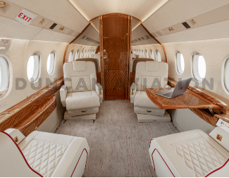 Warm honey toned woodwork and cream upholstery in updated Falcon 2000