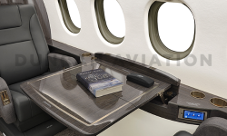 Comfortable reading spot in updated Falcon 900