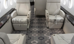 Gray interior of Falcon 900