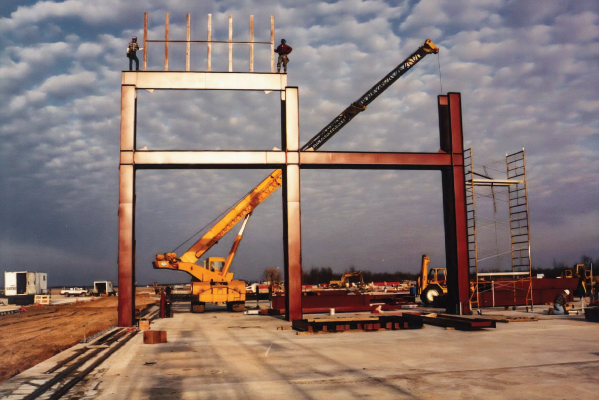 Building a hangar at Battle Creek