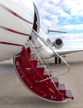 Airstairs on custom Global by Duncan Aviation